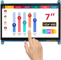 ELECROW 7" IPS Érintőképernyős HD Monitor Raspberry Pi és Windows Kompatibilis 1