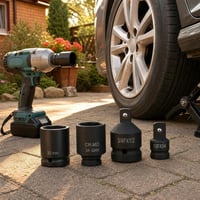 Set za brzu izmjenu kotača: 32 mm udarni nasadni ključ + 42 mm udarni nasadni ključ + 3/4"-1/2" adapter 1