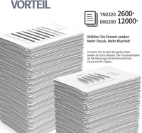 Brother nyomtatóhoz TN2220 fekete toner és DR2200 dob - Kompatibilis szett 4