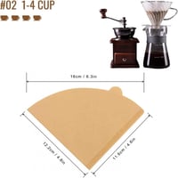 Hario V60 Natúr Szűrőpapír Kávéhoz - 100db, 1-4 Csészéhez 3