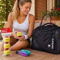 Teniski set za početnike: 3x teniske loptice + 2x znojnik + 32L ruksak 1