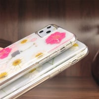 Apple iPhone 11 Védőtok Valódi Szárított Virágokkal - Átlátszó Szilikon 6