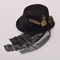 COSDREAMER Steampunk Cilinder Kalap Szemüveggel - Fekete, 60cm - Halloween Jelmez 5