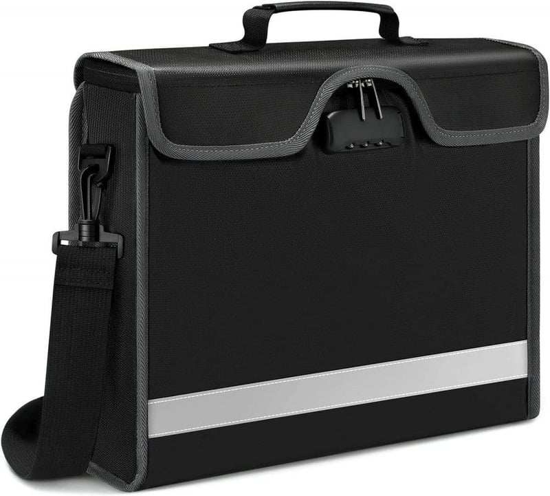 HyFanStr Vízálló Zárható Laptop Táska 15.6" Notebookhoz és A4 Iratokhoz