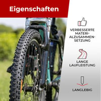 Fincci 26 x 1.95 Összehajtható MTB Kerékpár Külső Gumi - Terepre, Sárra, Hegyi Biciklizéshez, 50-559 Méretben, 3mm Mintázattal 5