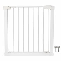 Bezpečnostná zábrana VOUNOT 75-84 cm, biela, bez vŕtania, s automatickým magnetickým zámkom — len telo zábrany, chýbajú 2/4 upevňovacie prvky (použitý tovar) 1
