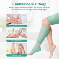 Medcursor 3 az 1-ben Légkompressziós Lábmasszírozó - Vádli, Comb és Talp Masszázs, 6 Üzemmód, 3 Intenzitás, Izomrelaxáció és Vérkeringés Jav 8