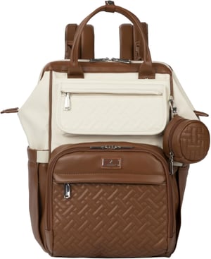 Rucsac Multifuncțional pentru Scutece BabbleRoo - Geantă Mare de Bebeluș cu Saltea de Înfășat, Prindere pentru Cărucior și Suport pentru Suzetă, Unisex