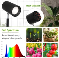 Rayofly 40W Teljes Spektrumú LED Növénylámpa - Állítható Magasságú Beltéri Növényvilágítás Időzítővel 4/8/12H, Fekete Állványos Lámpa Nagy N 4
