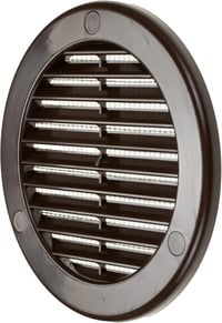 Vent Systems 100 mm Barna Kerek Szellőzőrács Rovarhálóval - Fali és Mennyezeti Szellőzőnyílás Fürdőszobába, Konyhába, Irodába, Garázsba 9