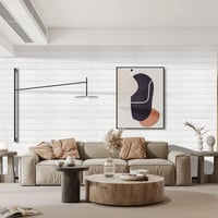 Arthome 3D tégla hatású öntapadós habosított falburkolat - 58 négyzetláb, vízálló, nappali, konyha, TV fal dekorációhoz 5