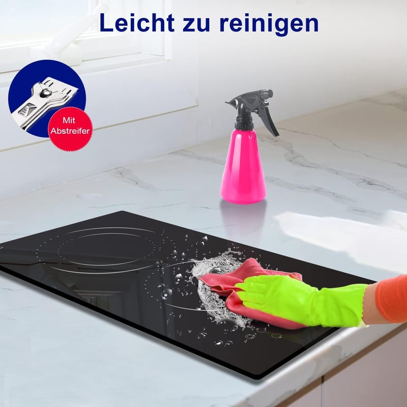 Hobsir 2 zónás beépíthető üvegkerámia főzőlap 30 cm, 3200 W, érintésvezérlés