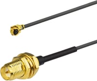 Bingfu 8dBi RP-SMA WiFi Antenna 2.4/5/5.8GHz + 15cm IPEX U.FL Kábel - Intel Fenvi HP Dell Mini PCI Express Hálózati Kártyákhoz - 2db 8