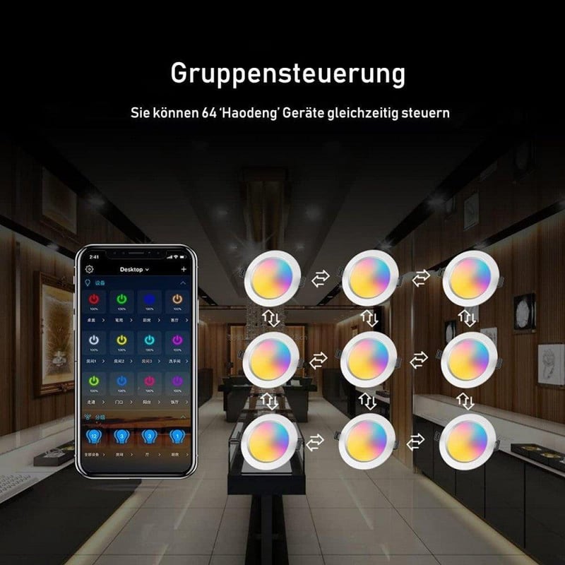 Philips Hue RGBW okos LED spotlámpa szett, beépíthető, Bluetooth