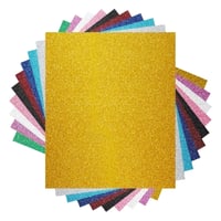 NANAPLUMS Glitteres Vasalható Vinyl Fólia - 30,5x25,4 cm Hőtranszfer Textil Fólia DIY Pólókhoz, 10 Csillogó Színben 1