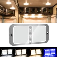 Kriogor 12V-os LED mennyezeti lámpa lakóautóba, távirányítóval, 72 LED, 800LM, dimmelhetõ 9