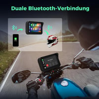 ITEFDTUTNE 5 Colos Vezeték Nélküli Carplay Kijelző Motorkerékpárhoz - IP67 Vízálló Érintőképernyő, Dupla Bluetooth, Hangvezérlés, Navigáció 4