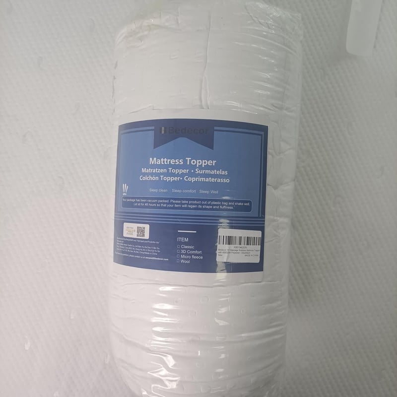 Bedecor 3D-Masszázs Luxus Matracvédő Topper 135x190 cm