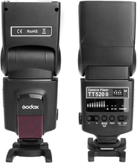 Godox TT520II Univerzális Vaku 5600K + 2.4G Vezeték Nélküli Kioldó, 1/20000s Vakuidő, M/S1/S2 Módok, Canon Nikon Pentax Olympus Kompatibilis 6