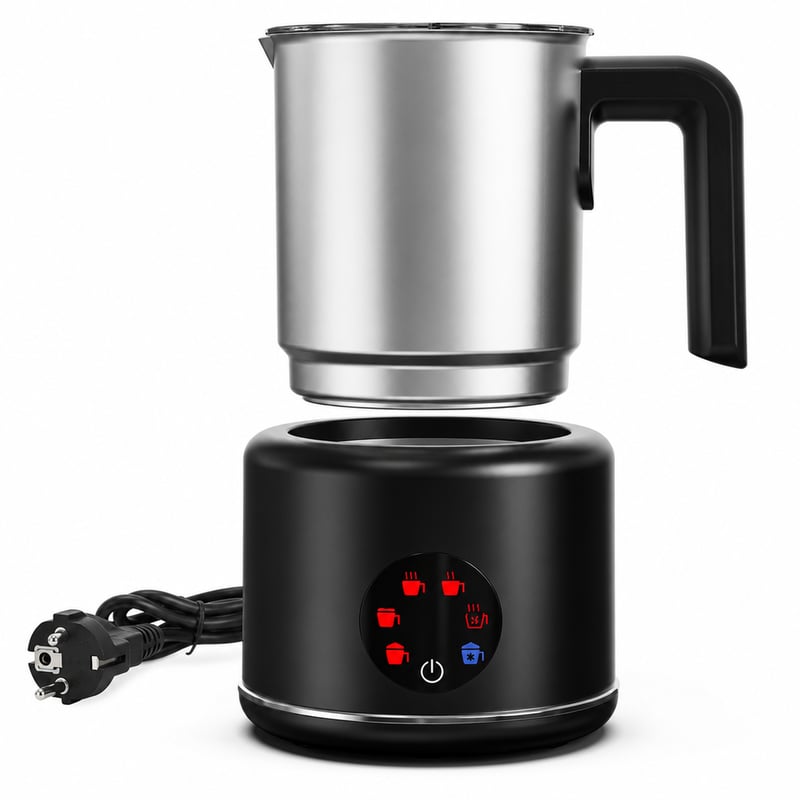 Spumificator de lapte electric 6 în 1 Morpilot, 130-500 ml, 600 W — lipsesc capul de spumare și peria de curățare (stare: vezi a 2-a imagine)