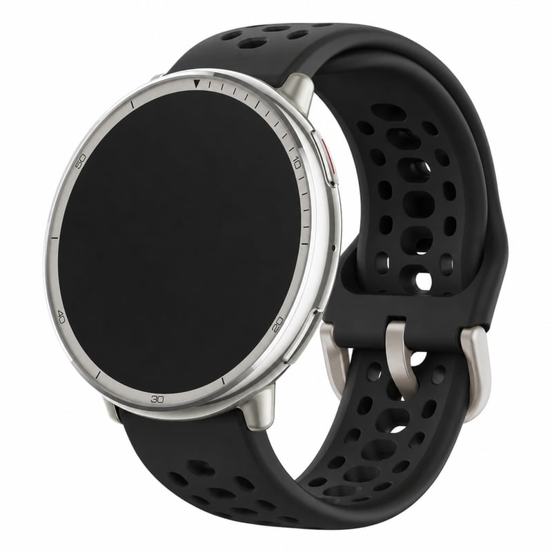 Inteligentné hodinky Amazfit Active 2 44 mm čierne, GPS, hlasové ovládanie AI — chybné, na náhradné diely: Nenabíjajú sa a ani sa nezapnú (stav: viď 2. obrázok)