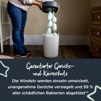 Tommee Tippee Utántöltő Kazetták Twist & Click Pelenkakuka Rendszerhez - Antibakteriális Greenfilm, 6 db Csomag 4