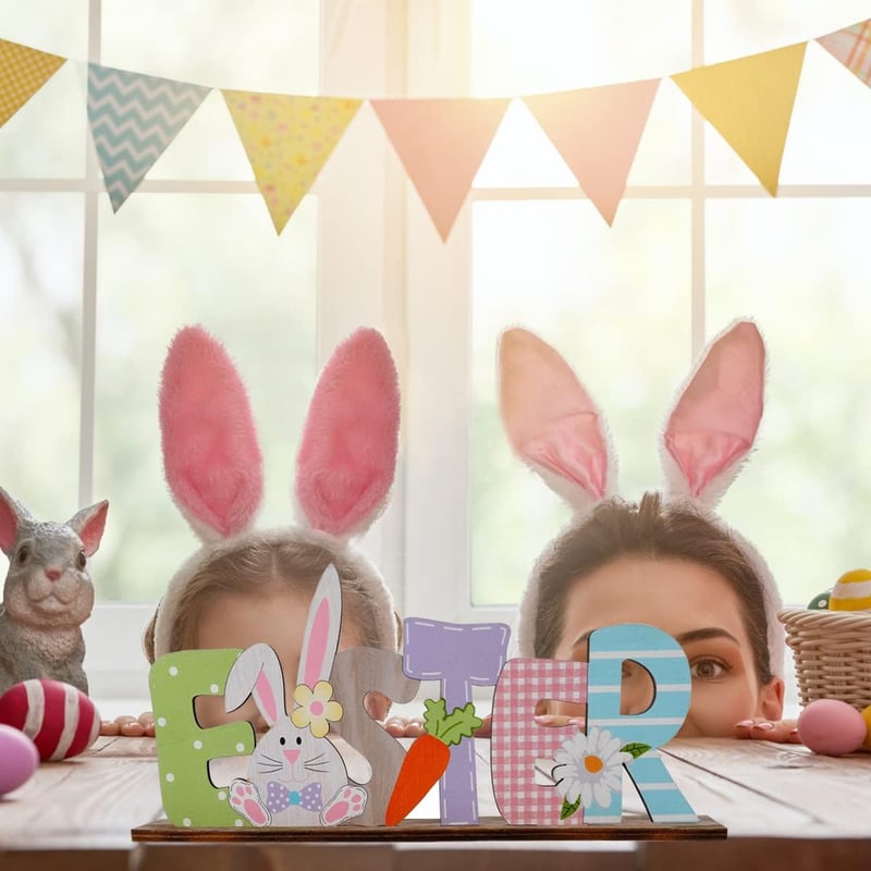 Tavaszi Fa Húsvéti Dekoráció "Easter" és "Tavasz" Feliratokkal - AoHkers