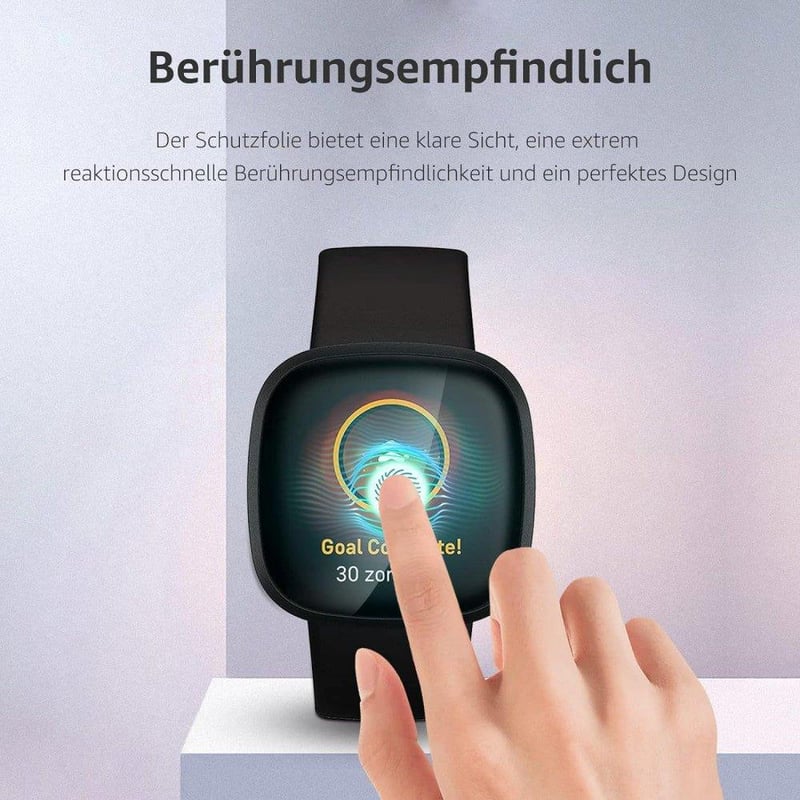 Fitbit Versa 2/4 Vízálló HD Képernyővédő Fólia 4db - Újracsomagolt