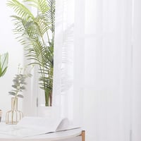 Deconovo fehér fényáteresztő függöny nappalihoz, 260x140 cm, 2 db 9