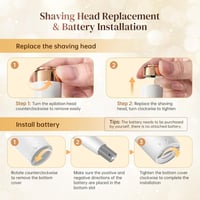 Philips 2 az 1-ben LED-es mini epilátor és női arcszőrtelenítő, vezeték nélküli 4
