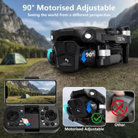 Toladrone TD12Pro Összecsukható Drón 1080P HD Kamerával - Kefenélküli Motorok, Optikai Pozicionálás, Fejnélküli Mód, Kezdőknek és Haladóknak 4