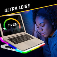 KLIM Ultimate Bianca RGB Laptop Hűtő 11-17" - Új 2024 Gamer Modell, Mac/PS4/PS5/Xbox Kompatibilis 6