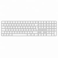 Apple Magic Keyboard s Touch ID-jem i numeričkom tipkovnicom za Mac s Apple čipom – Njemački raspored – Bijela — Ogrebano (stanje: vidi 2. sliku) 1