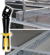 SavingBird Fémprofilozó Fogó - Acél Tartószerkezetekhez, Gipszkarton Szereléshez, Könnyűszerkezetes Építéshez, Fém Lyukasztó, 690g 5