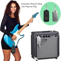 Getaria 5.8GHz-es vezeték nélküli gitár adó-vevő rendszer elektromos gitárhoz és basszushoz 7