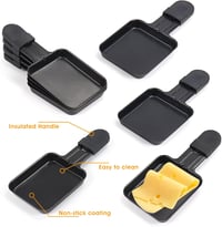 Hengbo 8 részes mini raclette serpenyő szett tapadásmentes bevonattal 2
