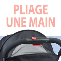 BAMBIKID Yuko Ultrakompakt Városi Babakocsi - Szürke/Fekete, Újszülött Kortól, Egykezes Összecsukás, 4 Pozíciós Háttámla, 6,8 kg 6