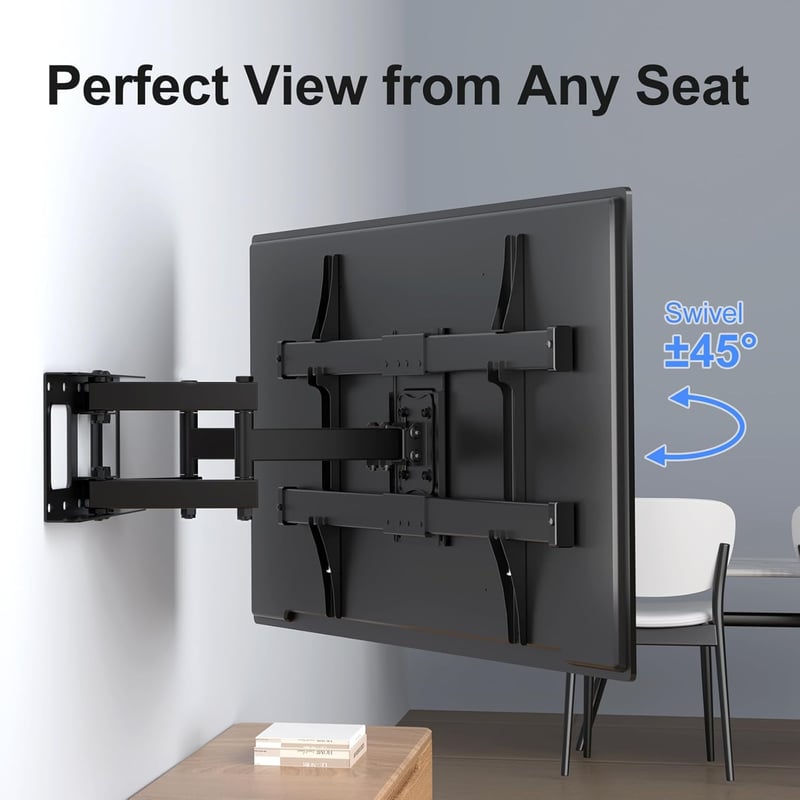 SUPTEK TV fali tartó 32-84" képernyőkhöz, dönthető, forgatható, 6 karú, VESA 600x400mm
