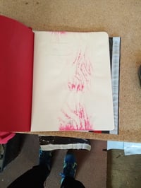 Set 2 caiete Moleskine Student Cahier, liniate, roșu, XXL 21,6x27,9 — primele 20 de pagini sunt pătate și umezite (stare: vezi a 2-a imagine) 4