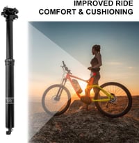 DONGKER Teleszkópos Nyeregcső Hegyi Kerékpárhoz, Hidraulikus, 30.9/31.6 mm x 445 mm, Alumínium, Állítható Magasságú Ülésszár MTB Biciklihez 8