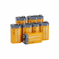 Amazon Basics 9V 6LR61 alkalne baterije za detektore dima, CO-detektore i elektroniku, rok trajanja 5 godina — set od 7 komada 2