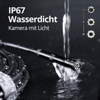 DEPSTECH 1080P HD Endoszkóp Kamera 5m, 2.4" IPS Kijelző, 2X Zoom, Csőkamera Házfelügyeleti Eszköz 5