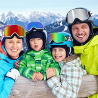 EXP VISION Gyerek Síszemüveg - Kék, Páramentes, 100% UV Védelemmel, Szemüveg Felett Viselhető, Sisakkompatibilis Snowboard Szemüveg 2-14 Éve 7