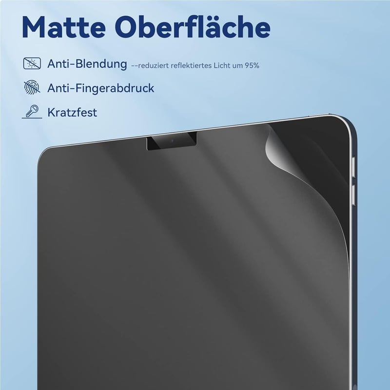 iPad Pro 11 és Air 4/5 Matt Papírhatású Védőfólia Szett (2db)