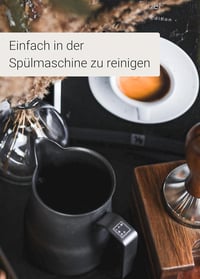 Lambda Coffee Tejkiöntő Kancsó Barista Teflonbevonattal - 350ml Fekete Rozsdamentes Acél Tejhabosító Latte Art Készítéshez, Mosogatógépben M 5