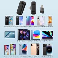 VOVIGGOL Vezeték Nélküli Csíptetős Mikrofon iPhone iPad Android Készülékekhez 400 mAh Töltőtokkal, Plug & Play Zajszűrős Mikrofon Videózásho 8