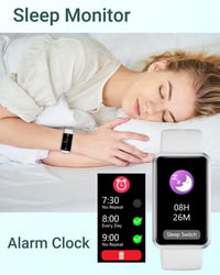 HUAKUA Okosóra Lépésszámlálóval - Nagy Kijelzős, Vízálló Fitnesz Tracker, App Nélkül 5