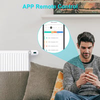 SALCAR okos radiátor termosztát - Alexa és Google kompatibilis, OLED kijelzős, Tuya ZigBee 4