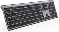 seenda Ultravékony Bluetooth Billentyűzet 3 Csatornával - Újratölthető, Többeszközös Kompatibilitás PC, Tablet, Telefon, iPad Készülékekhez  1
