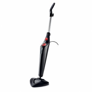 Vileda Steam Plus parni čistač, spremnik od 400 ml, crni, mikrovlakna — nepotpun, vidljivo korišten (stanje: vidi 2. sliku)